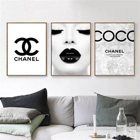 chanel black ang white paitning|free printable chanel wall art.